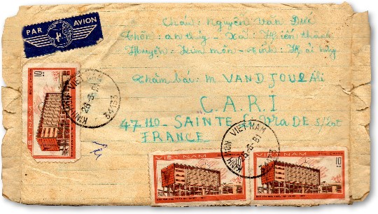 lettre du vietnam a Ali Vandjour